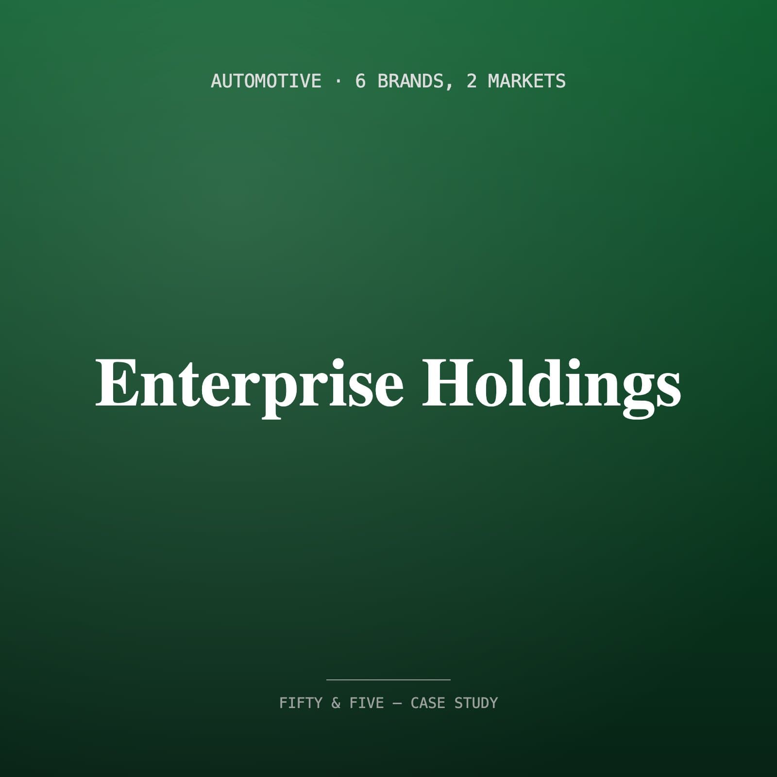Enterprise Holdings — Automotive case study